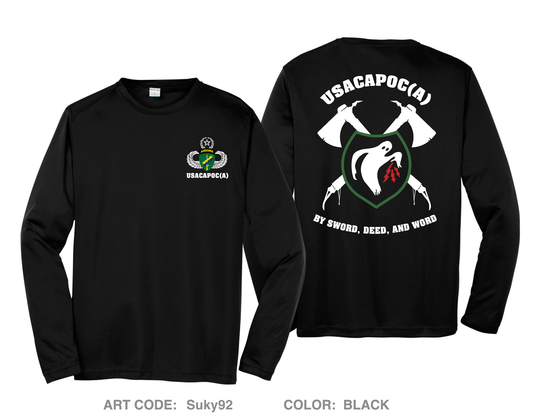 USACAPOC(A) Air Division Hi-Tech Performance Unisex LS Tee - Suky92
