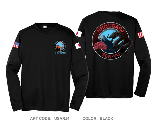 HHC, USARJ Hi-Tech Performance Unisex LS Tee - USARJ4