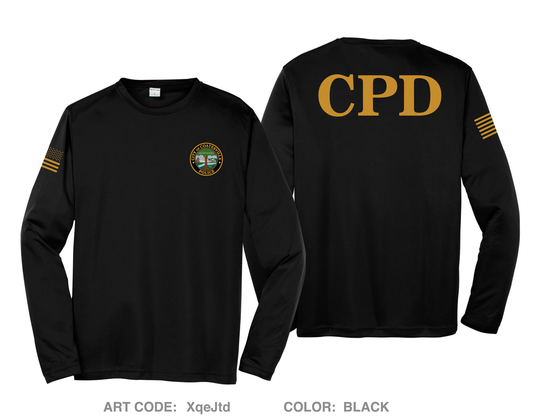 City of Coatesville Police Department Hi-Tech Performance Unisex LS Tee - XqeJtd