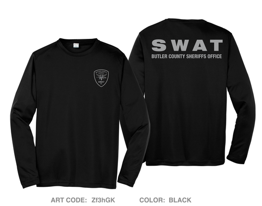 Butler County Sheriffs Office Hi-Tech Performance Unisex LS Tee - Zf3hGK