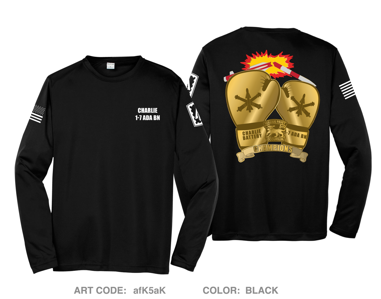 Charlie BTRY, 1-7 ADA Hi-Tech Performance Unisex LS Tee - afK5aK