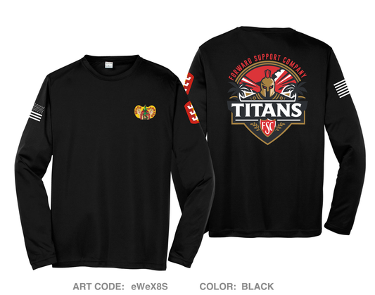 Forward Support Company Hi-Tech Performance Unisex LS Tee - EWEX8S