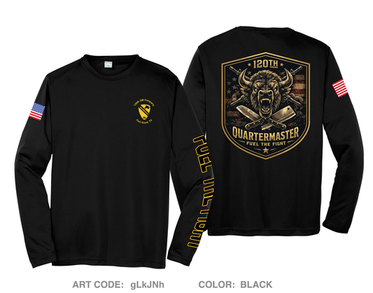 JCCoE, 266th QM BN, 23rd QM BDE Hi-Tech Performance Unisex LS Tee - gLkJNh
