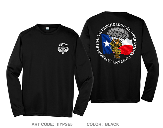 345th Psychological Operations Company (Airborne) Hi-Tech Performance Unisex LS Tee - hYPSE5
