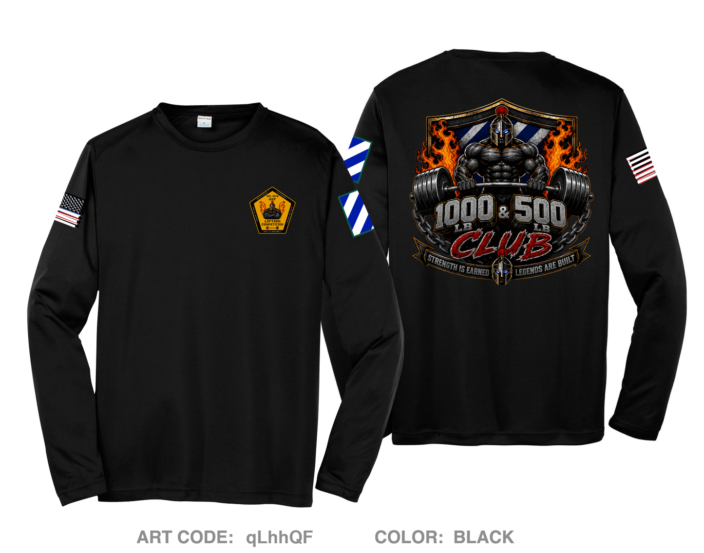 HHC, DSTB, 3DSB Hi-Tech Performance Unisex LS Tee - qLhhQF