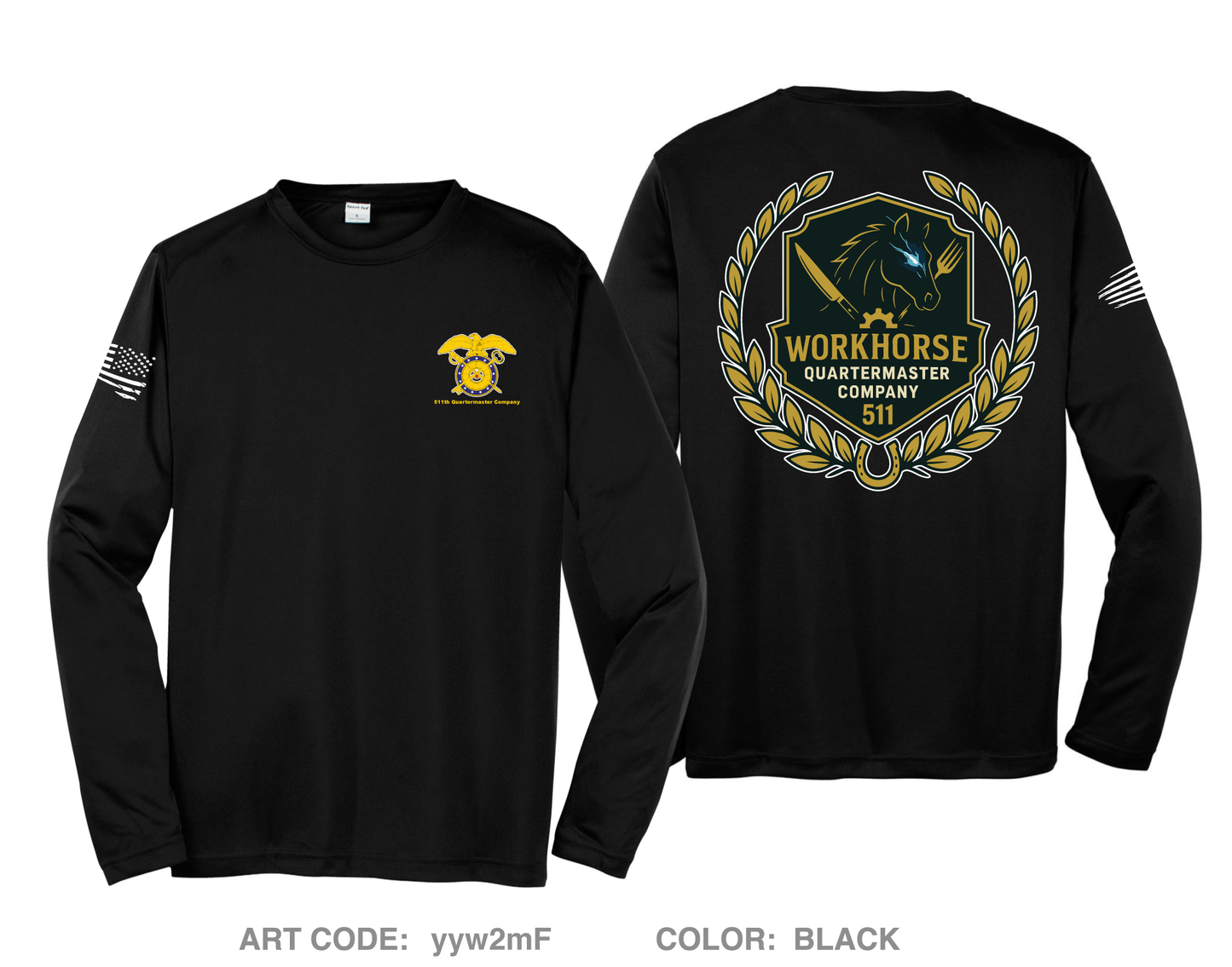 511th QMC Hi-Tech Performance Unisex LS Tee - yyw2mF