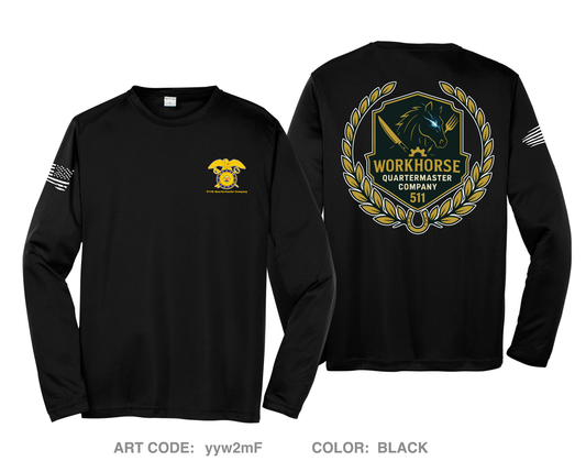 511th QMC Hi-Tech Performance Unisex LS Tee - yyw2mF