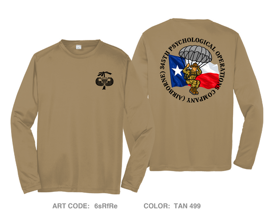 345th Psychological Operations Company (Airborne) Hi-Tech Performance Unisex LS Tee - 6sRfRe