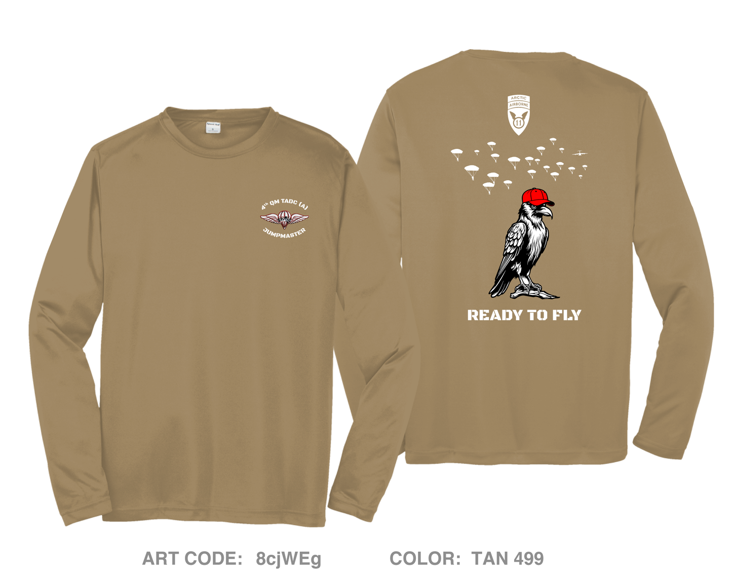 4th QM TADC (A) Hi-Tech Performance Unisex LS Tee - 8cjWEg
