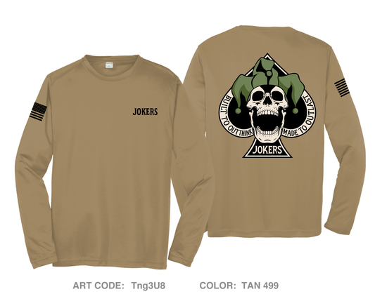 Jokers Hi-Tech Performance Unisex LS Tee - Tng3U8