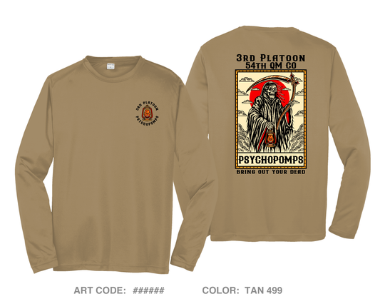 3rd PLT, 54th QM CO Hi-Tech Performance Unisex LS Tee - uUYW7P