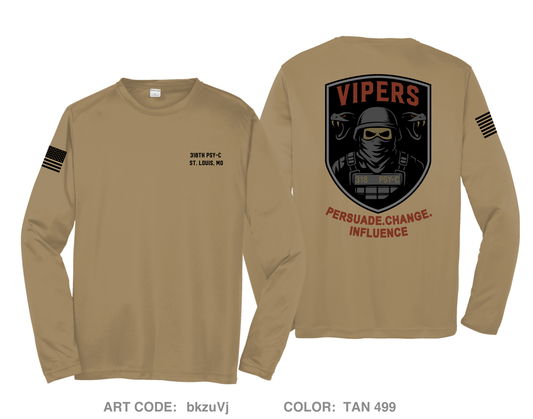 318th PSY-C Hi-Tech Performance Unisex LS Tee - bkzuVj