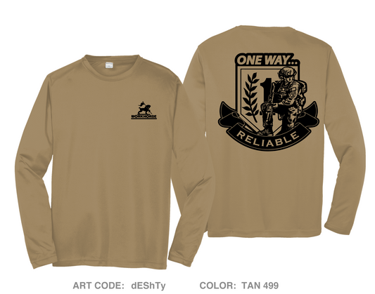 511th Quartermaster Company Hi-Tech Performance Unisex LS Tee - dEShTy
