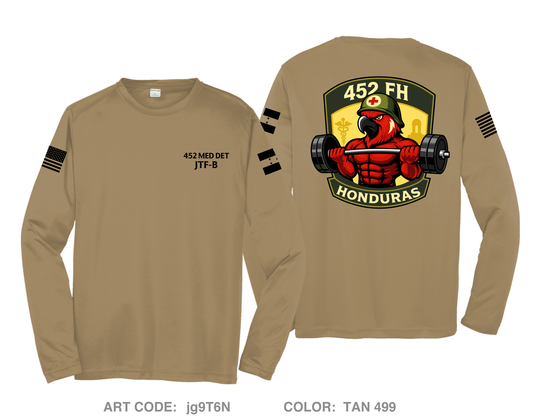 452 MED DET Hi-Tech Performance Unisex LS Tee - jg9T6N
