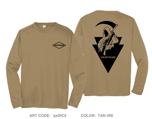 Nightmare Fundraising Collection Hi-Tech Performance Unisex LS Tee - qxSfCX