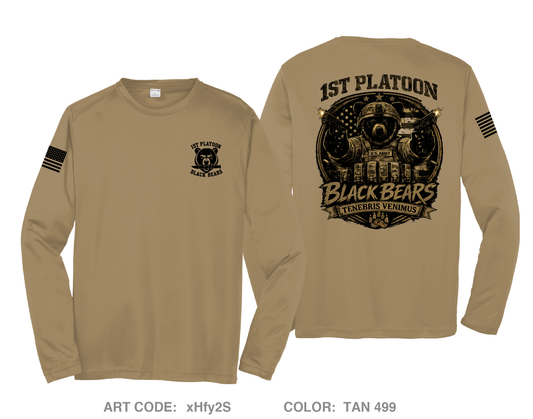 1st Platoon, 94MP Hi-Tech Performance Unisex LS Tee - xHfy2S