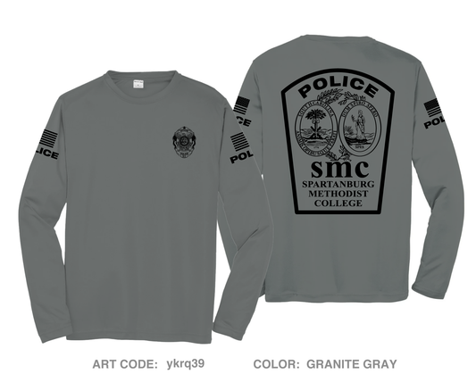 Spartanburg Methodist College Police Hi-Tech Performance Unisex LS Tee - ykrq39