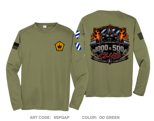 HHC, DSTB, 3DSB Hi-Tech Performance Unisex LS Tee - 9SPQAP