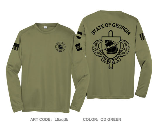 S.O.G SWAT Hi-Tech Performance Unisex LS Tee - L5xqdk