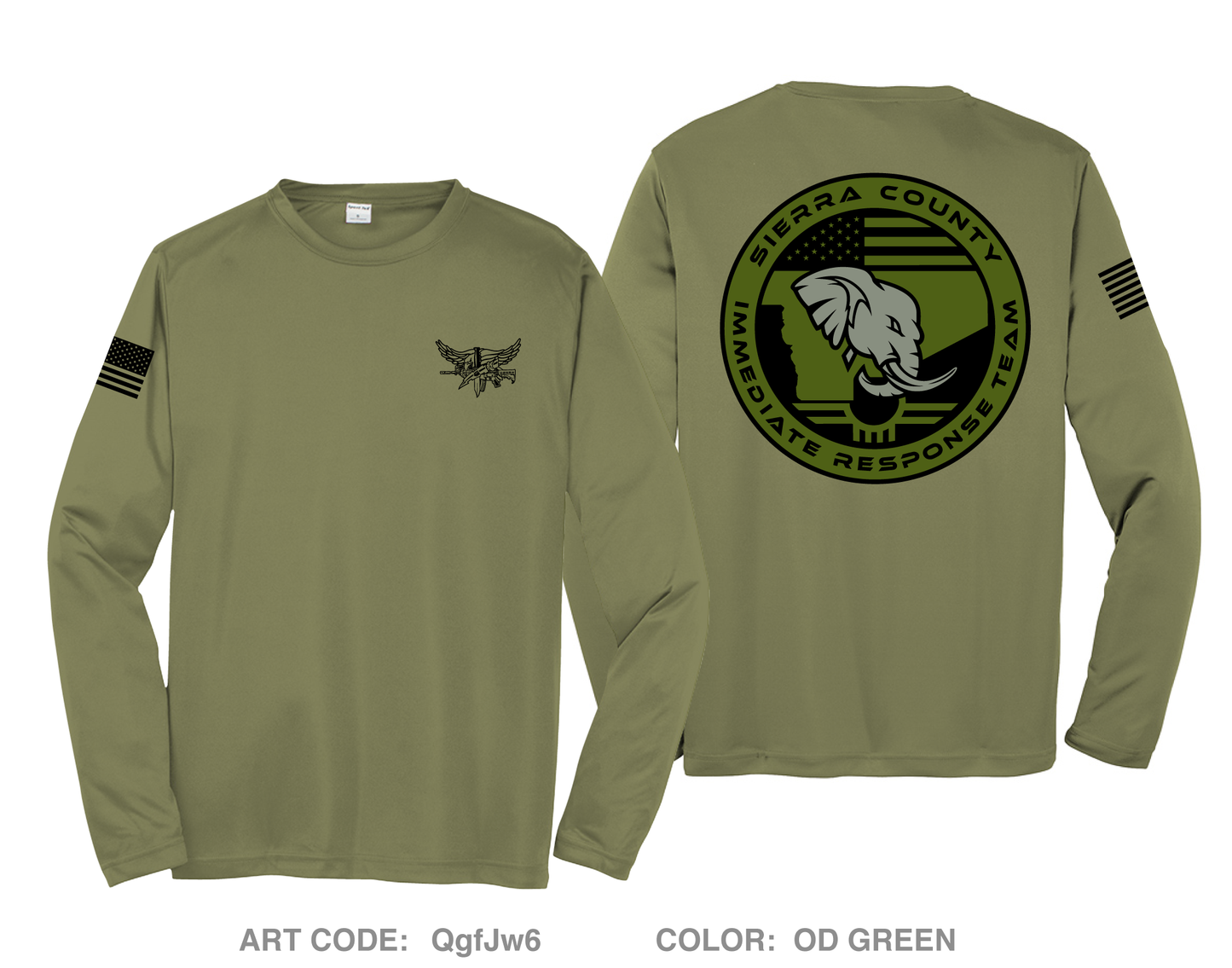 Sierra County IRT Hi-Tech Performance Unisex LS Tee - QgfJw6