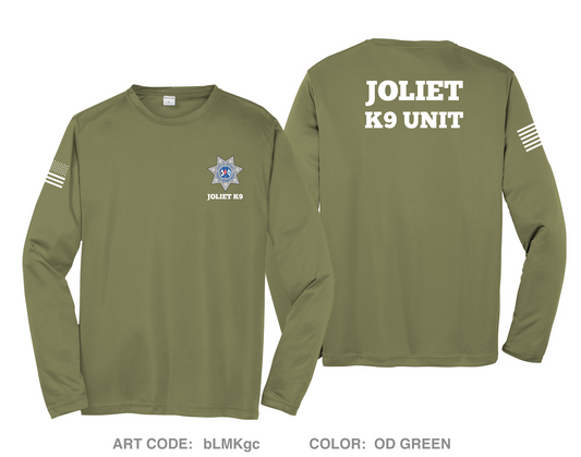 Joliet Police K9 Unit Hi-Tech Performance Unisex LS Tee - bLMKgc