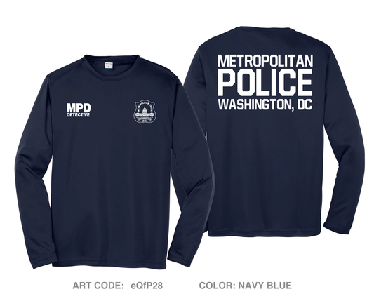 Metropolitan Police Department - DC Hi-Tech Performance Unisex LS Tee - eQfP28