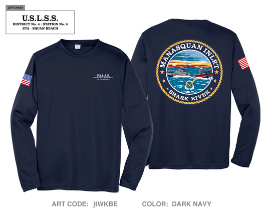 USCG Station Manasquan Inlet, NJ Hi-Tech Performance Unisex LS Tee - jtWKBE