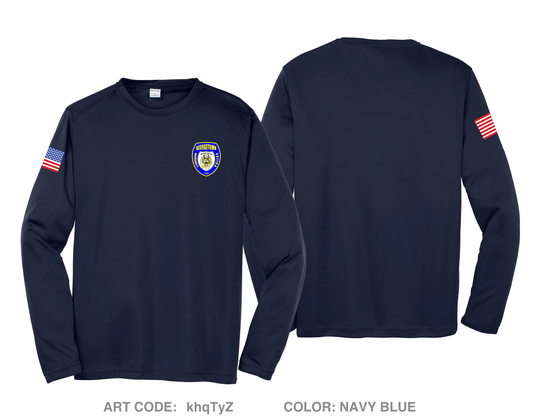 Georgetown University Police Department Hi-Tech Performance Unisex LS Tee - khqTyZ