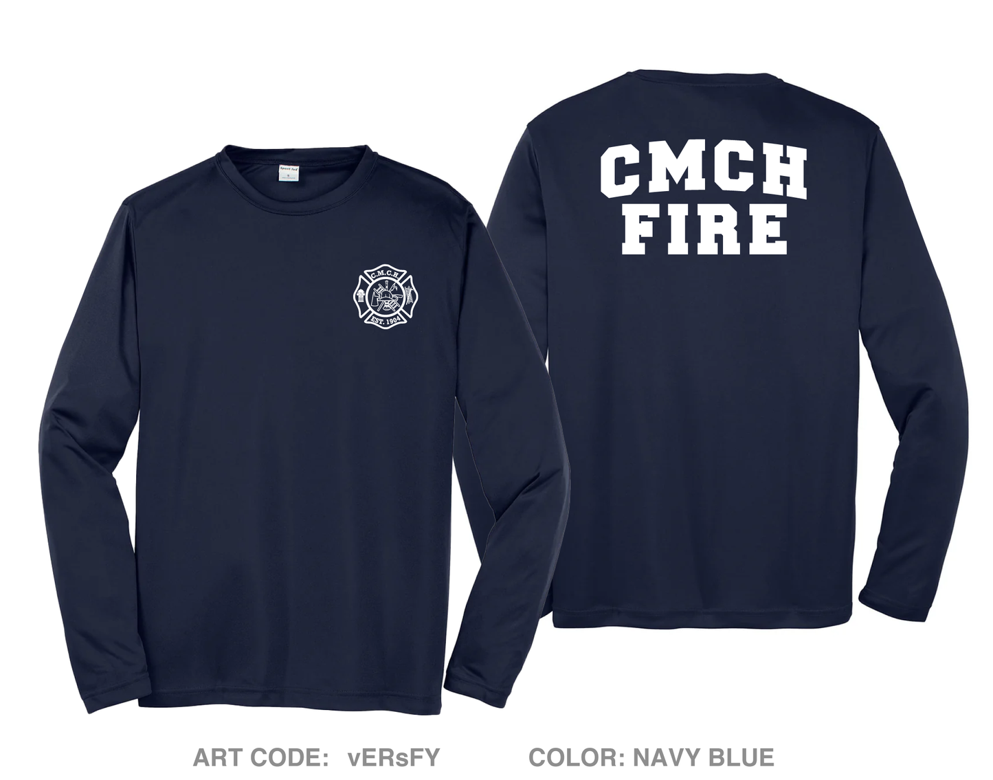 Cape May Court House Fire Dept Hi-Tech Performance Unisex LS Tee - vERsFY