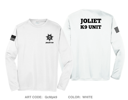 Joliet Police K9 Unit Hi-Tech Performance Unisex LS Tee - QcMpk9