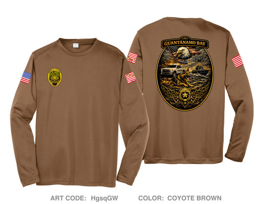GTMO Security Hi-Tech Performance Unisex LS Tee - HgsqGW