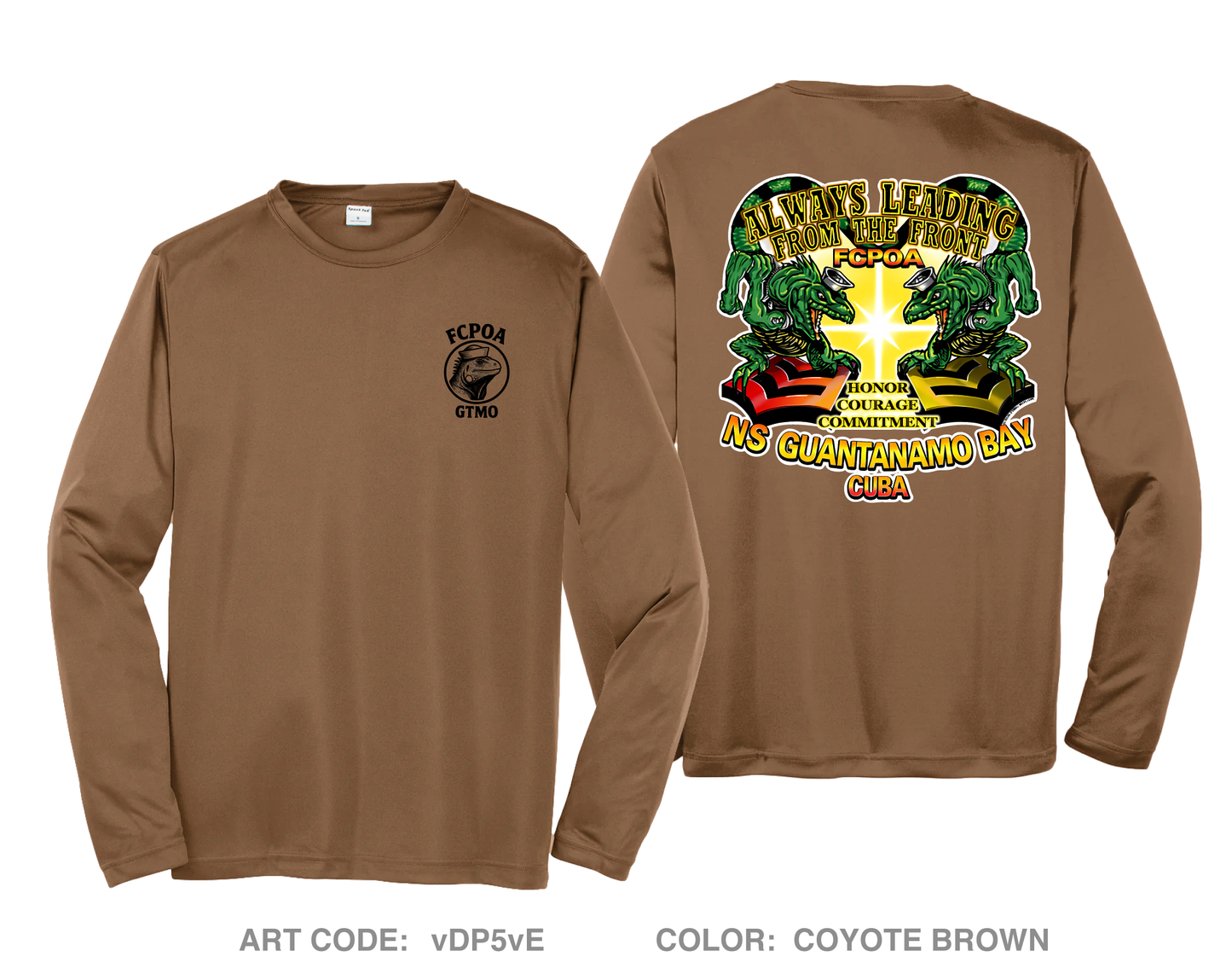 GTMO FCPOA Hi-Tech Performance Unisex LS Tee - vDP5vE
