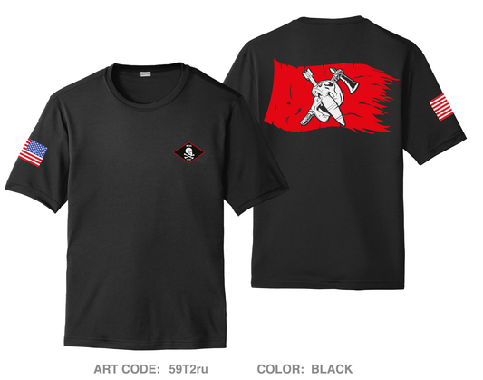 HHC, 1-157 IN MORTARS Hi-Tech Performance Unisex SS Tee - 59T2ru