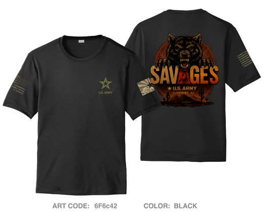 Surprise Recruiting Station Hi-Tech Performance Unisex SS Tee - 6F6c42