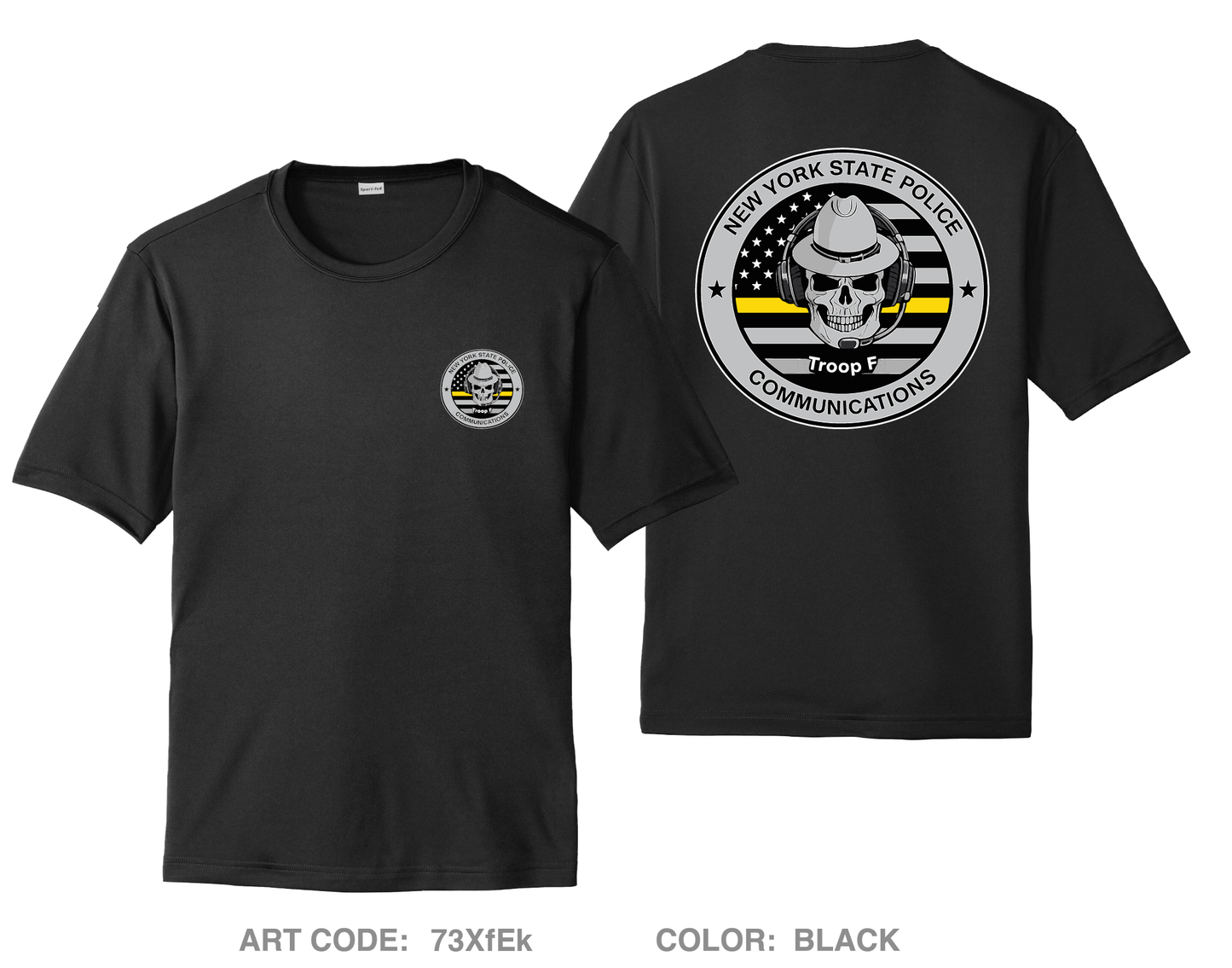 NYSP troop f communications Hi-Tech Performance Unisex SS Tee - 73XfEk