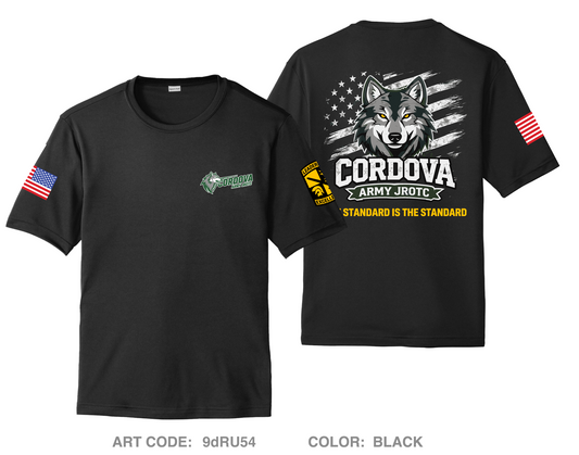 Cordova High School Army JROTC Hi-Tech Performance Unisex SS Tee - 9dRU54