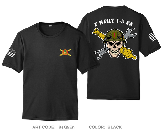 F BTRY 1-5 FA Hi-Tech Performance Unisex SS Tee - BsQ5En