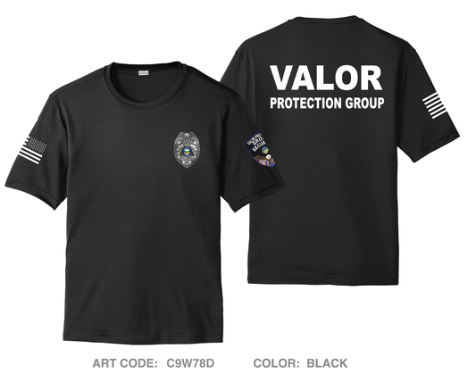 Valor Protection Group Hi-Tech Performance Unisex SS Tee - C9W78D