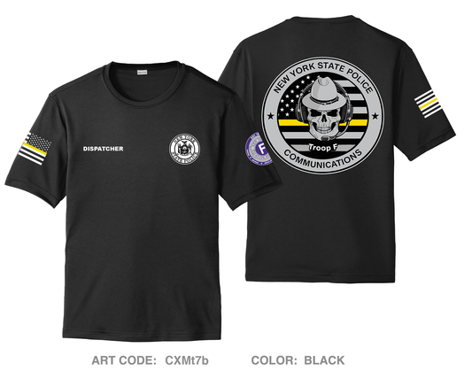 NYSP troop f communications Hi-Tech Performance Unisex SS Tee - CXMt7b