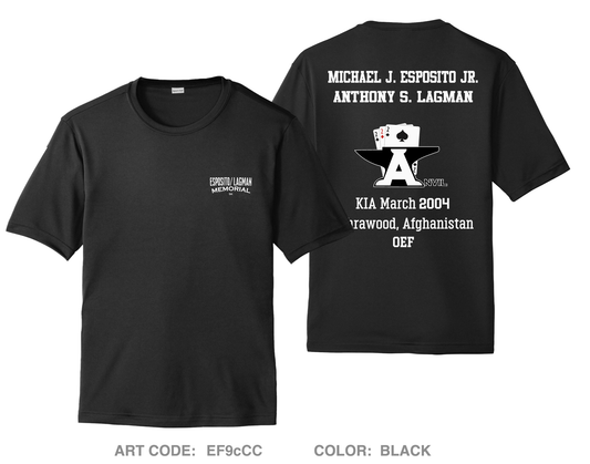 A CO, 2-22IN, 1BCT, 10TH MTN Hi-Tech Performance Unisex SS Tee - EF9cCC