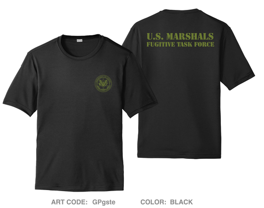 U.S. MARSHALS FUGITIVE TASK FORCE Hi-Tech Performance Unisex SS Tee - GPgste