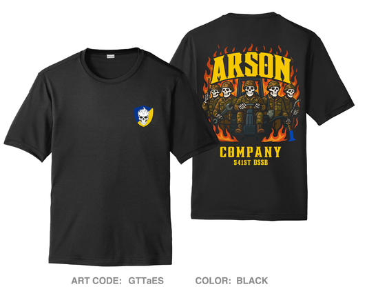 Arson Company Fundraising Collection Hi-Tech Performance Unisex SS Tee - GTTaES