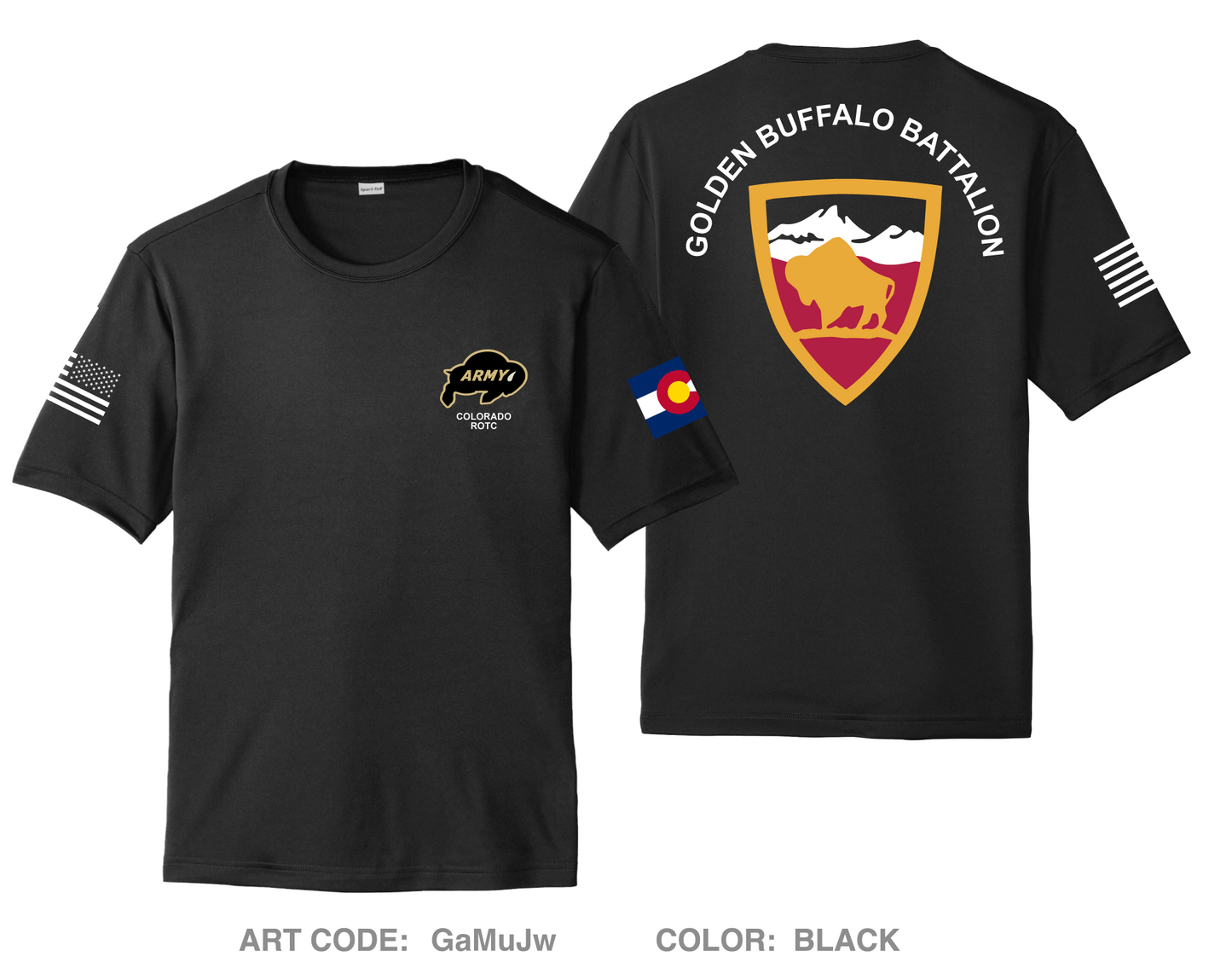 Golden Buffalo Battalion Hi-Tech Performance Unisex SS Tee - GaMuJw