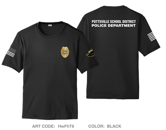 Pottsville school district police department Hi-Tech Performance Unisex SS Tee - HwFhT6