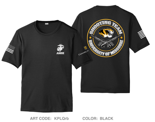 University of Missouri NROTC Hi-Tech Performance Unisex SS Tee - KPLQrb