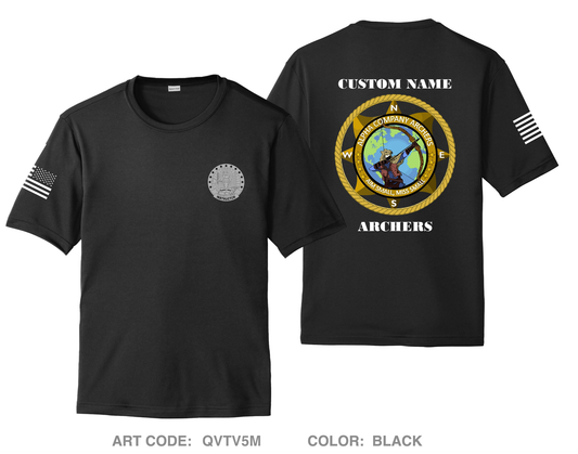 CUSTOM ALPHA COMPANY 305TH MI BN Hi-Tech Performance Unisex SS Tee - QVTV5M