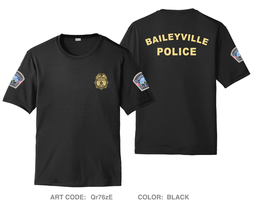 Baileyville Maine Police Department Hi-Tech Performance Unisex SS Tee - Qr76zE