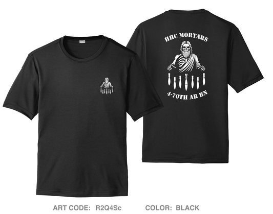 HHC MORTARS 4-70th AR BN Hi-Tech Performance Unisex SS Tee - R2Q4Sc