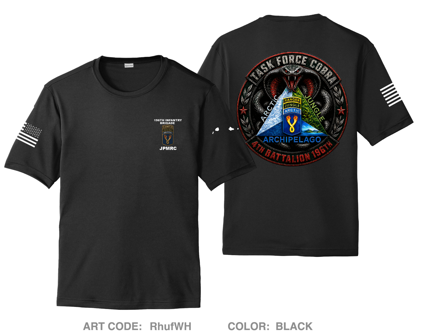 4TH BN 196th IN BDE Hi-Tech Performance Unisex SS Tee - RhufWH