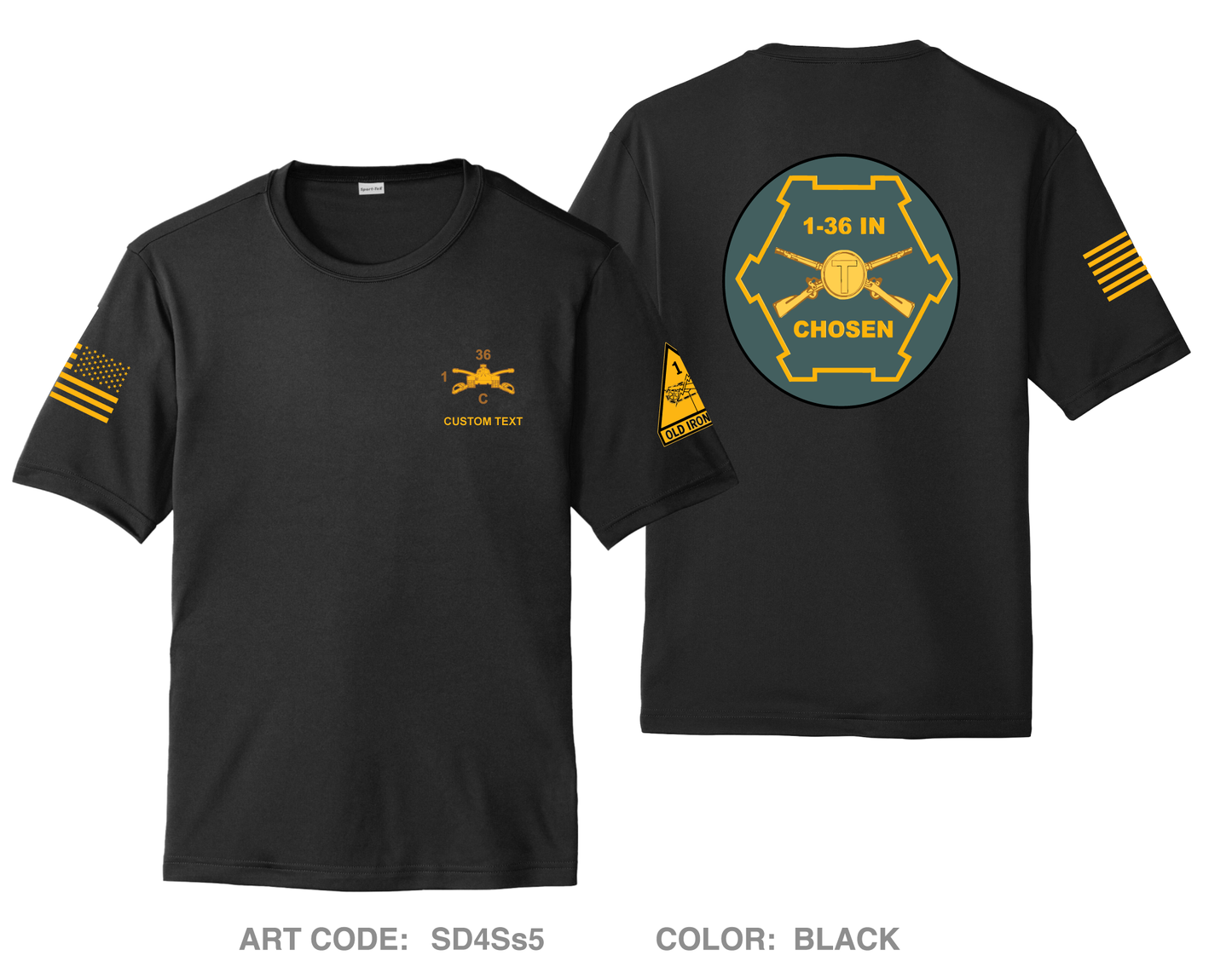 CUSTOM CHOSEN COMPANY, 1-36 IN Hi-Tech Performance Unisex SS Tee - SD4Ss5